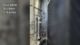 स्वचालित स्क्रीन क्लीनर टिकाऊ स्टेनलेस स्टील फ्रेम