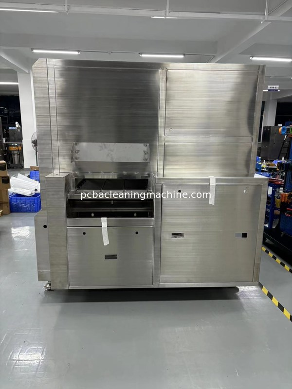AC380V/3p/50/60Hz पीसीबी असेंबली की सफाई करने वाली मशीन 100-150 सेमी/मिनट की शुद्ध कन्वेयर गति के साथ