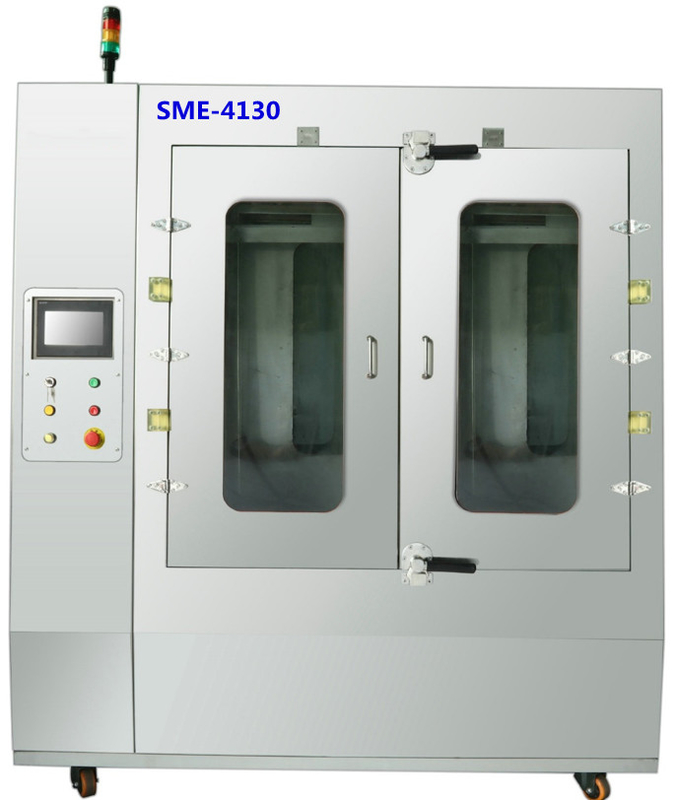 AC380V/3p/50/60Hz पीसीबी असेंबली की सफाई करने वाली मशीन 100-150 सेमी/मिनट की शुद्ध कन्वेयर गति के साथ
