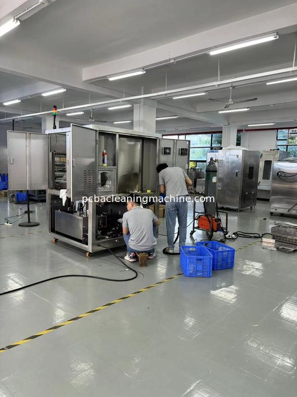 PCBA बैच टाइप स्प्रे वॉश डिफ्लक्स मशीन 3 स्प्रे मैनिफोल्ड्स 2 लेयर्स PCBA बास्केट 1वॉश कैबिनेट;