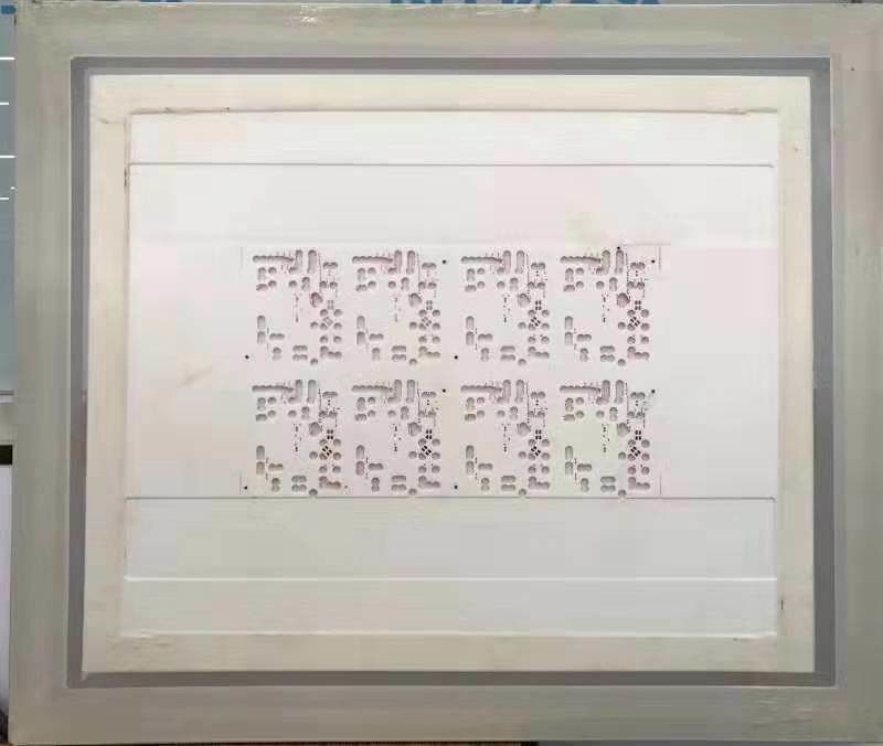 736 * 736 मिमी आकार 3 मिमी मोटाई लाल गोंद तांबा स्टैंसिल कुशल जलीय सफाई मशीन